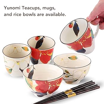 Amazon.com | Mino Ware Japanese Coffee Mug, 6.8 floz Set of